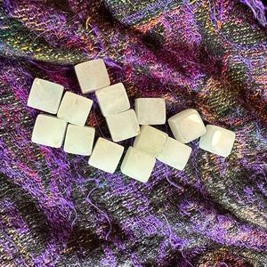 Crystal quarts square beads